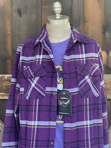 Minnesota Purple Classic Long Sleeve Flannel